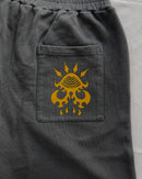 "Defile" - Relaxed Sweatshorts - Vintage Black