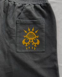 "Defile" - Relaxed Sweatshorts - Vintage Black