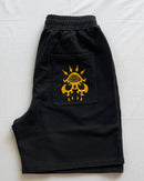 "Defile" - Relaxed Sweatshorts - Vintage Black