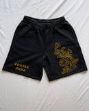 "Defile" - Relaxed Sweatshorts - Vintage Black