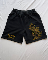 "Defile" - Relaxed Sweatshorts - Vintage Black