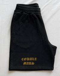 "Defile" - Relaxed Sweatshorts - Vintage Black
