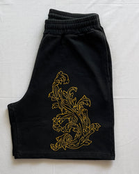 "Defile" - Relaxed Sweatshorts - Vintage Black