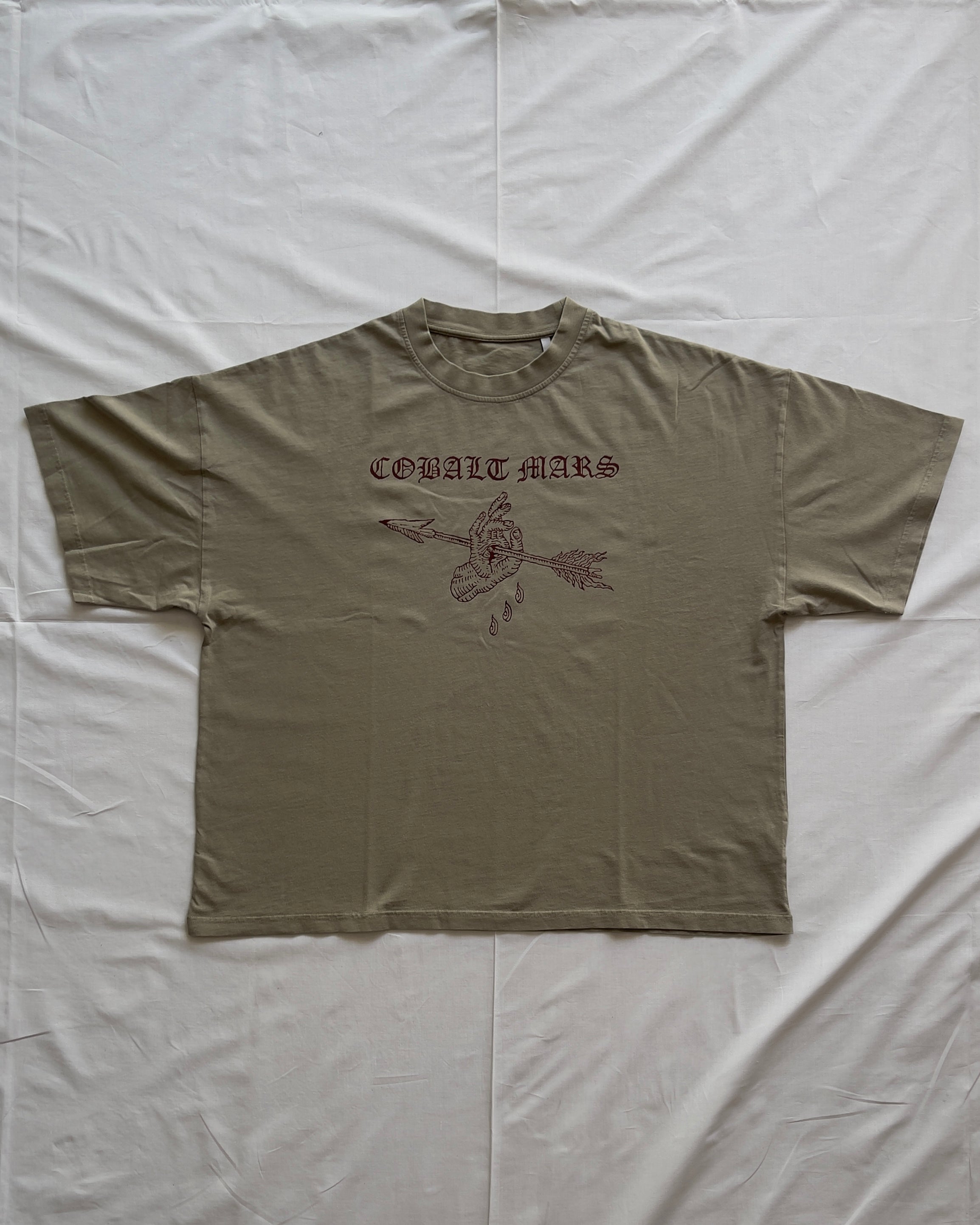 "Atone" - Oversized Boxy Tee - Vintage Dune