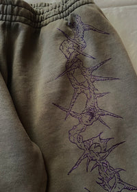 "Forget Me Not" - Relaxed Sweatpants - Vintage Forest