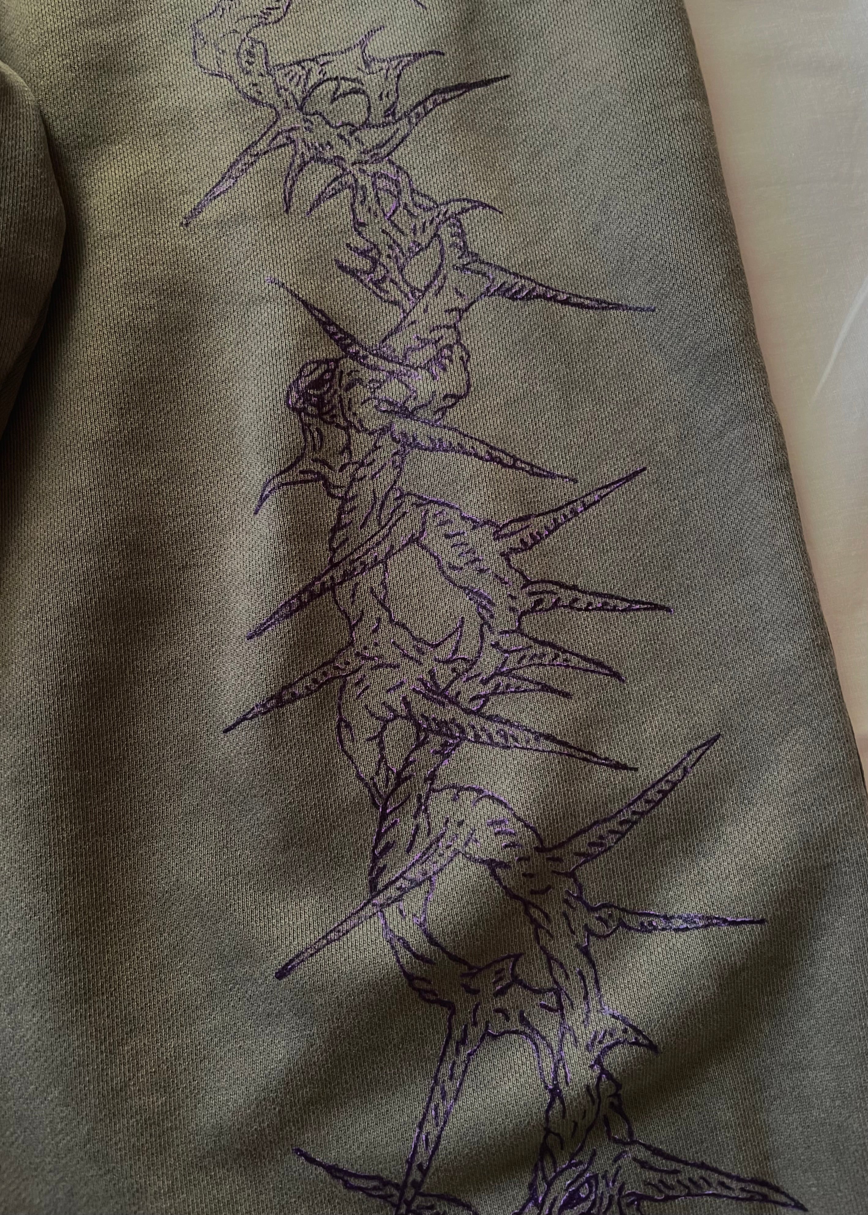 "Forget Me Not" - Relaxed Sweatpants - Vintage Forest