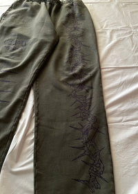 "Forget Me Not" - Relaxed Sweatpants - Vintage Forest
