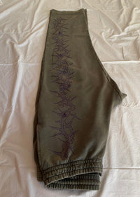 "Forget Me Not" - Relaxed Sweatpants - Vintage Forest