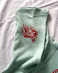 "ASCENSION" - Oversized Hoodie - Cold Blue
