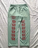 "ASCENSION" - Relaxed Sweatpants - Cold Blue