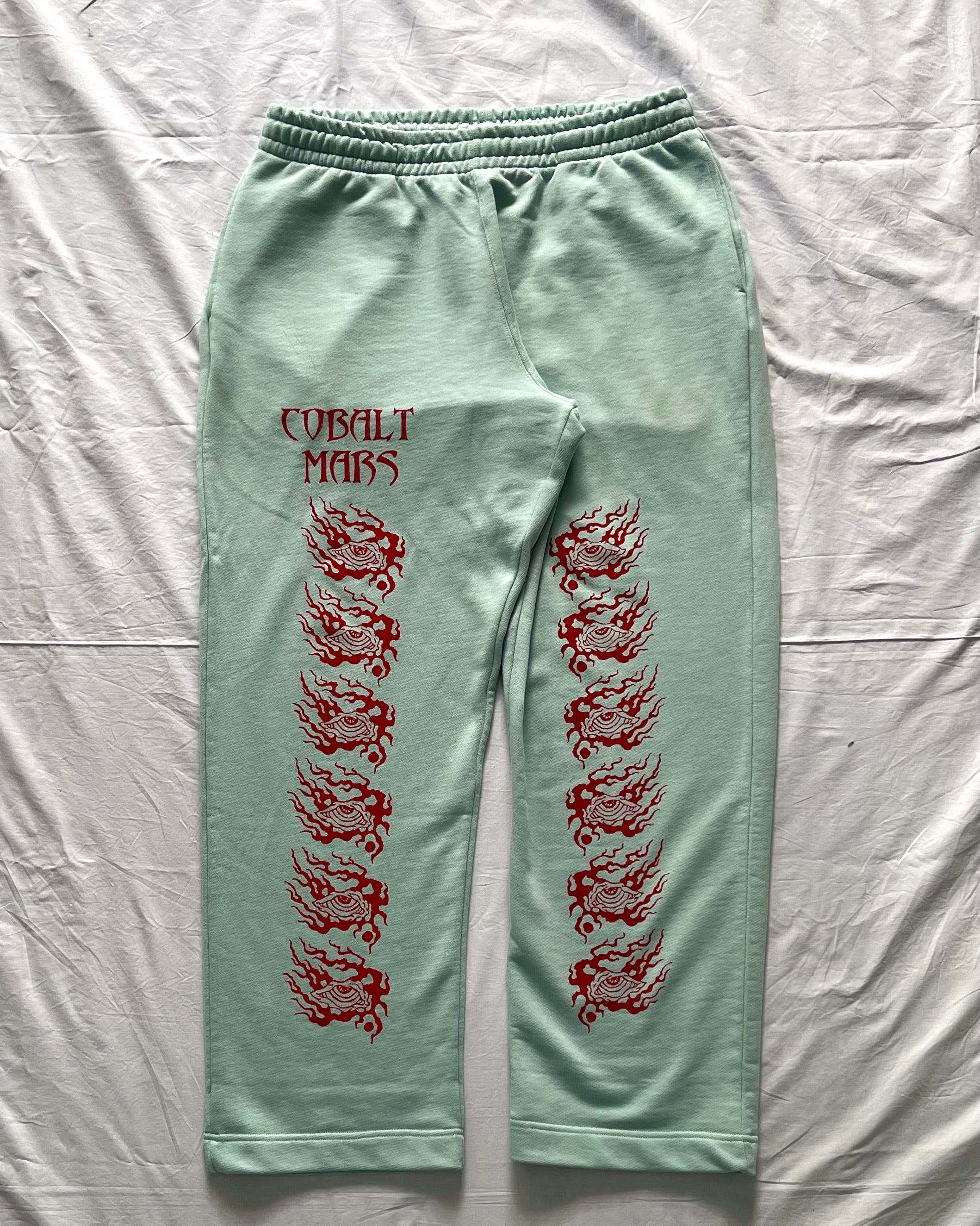 "ASCENSION" - Relaxed Sweatpants - Cold Blue