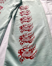 "ASCENSION" - Relaxed Sweatpants - Cold Blue