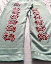 "ASCENSION" - Relaxed Sweatpants - Cold Blue