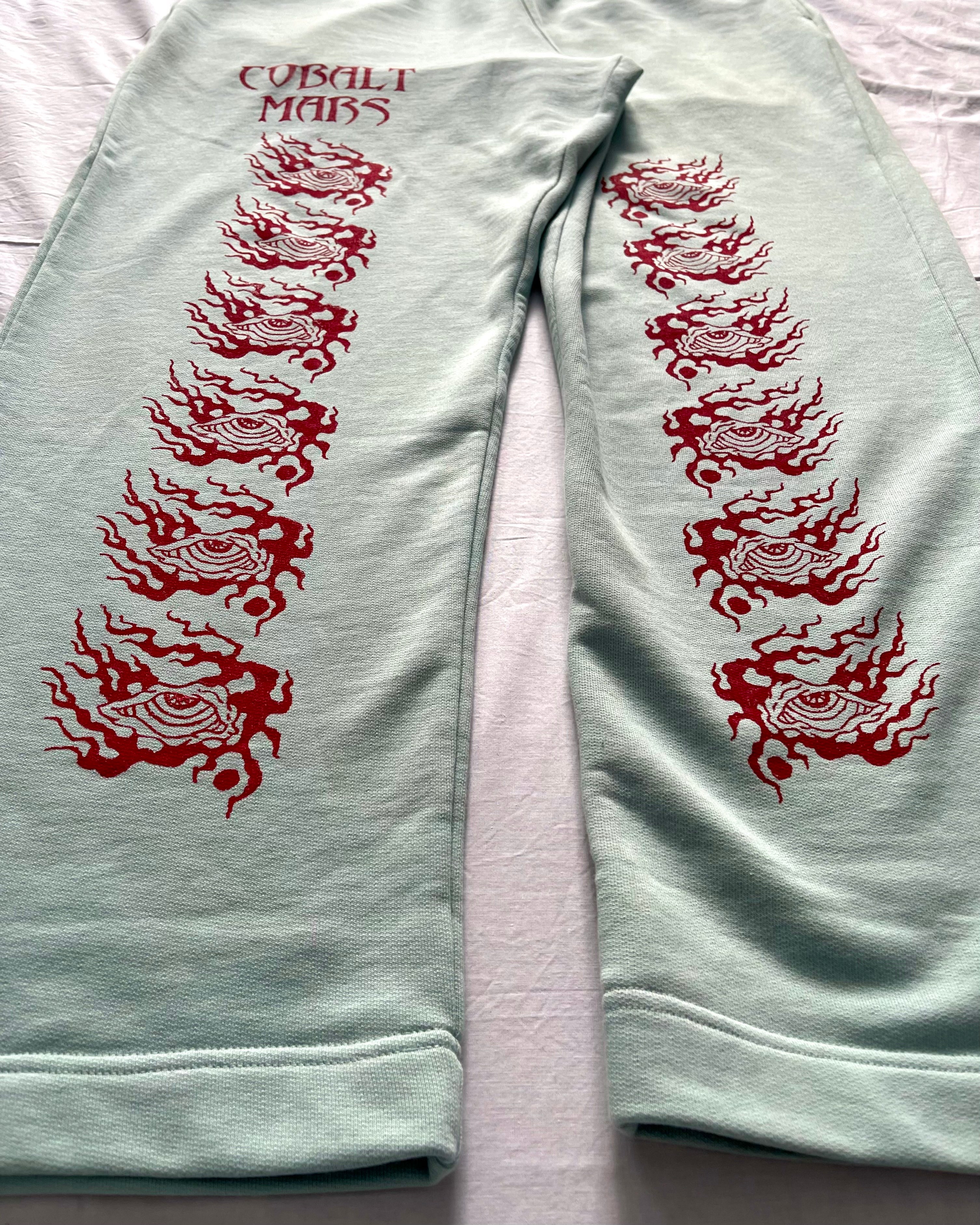 "ASCENSION" - Relaxed Sweatpants - Cold Blue