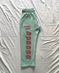 "ASCENSION" - Relaxed Sweatpants - Cold Blue