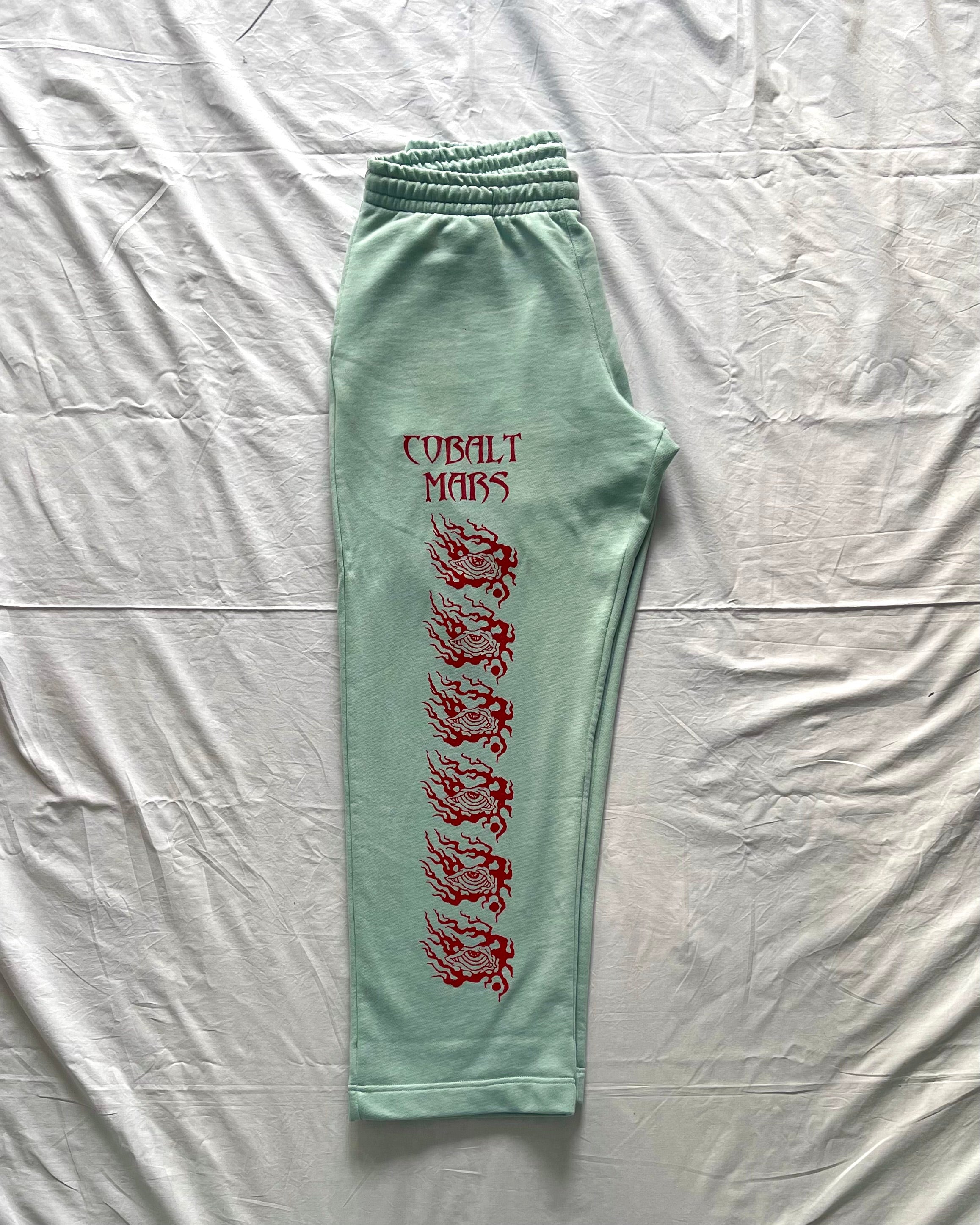 "ASCENSION" - Relaxed Sweatpants - Cold Blue