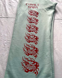 "ASCENSION" - Relaxed Sweatpants - Cold Blue