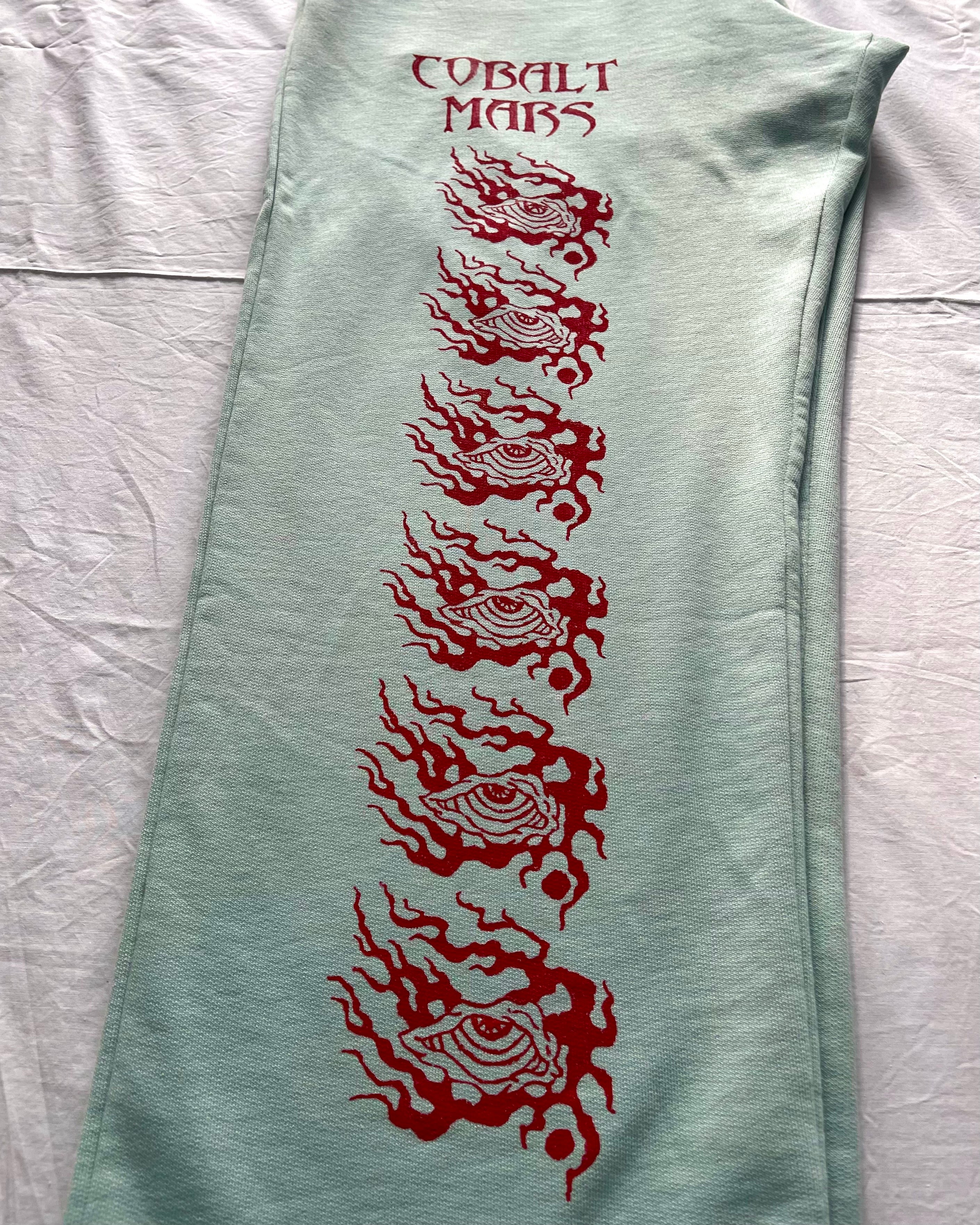 "ASCENSION" - Relaxed Sweatpants - Cold Blue