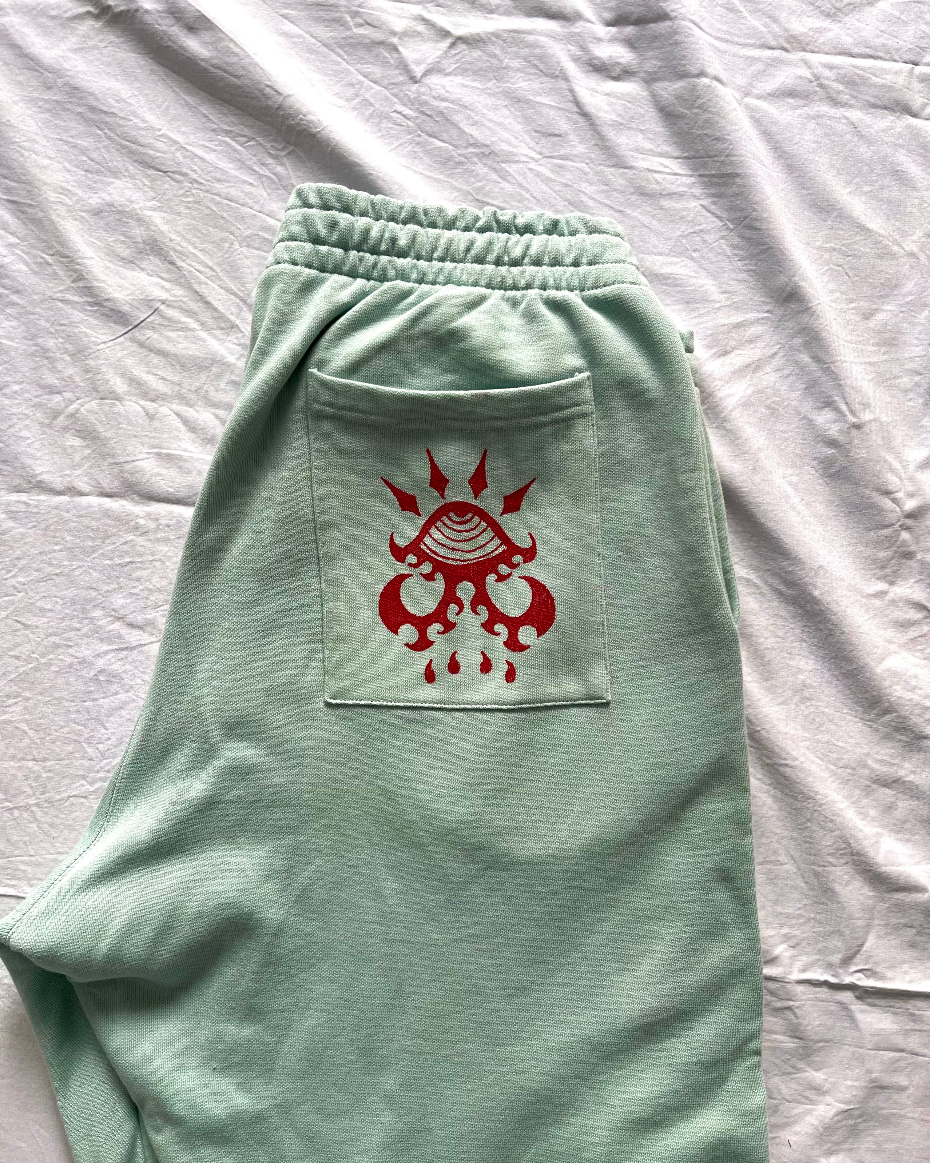 "ASCENSION" - Relaxed Sweatpants - Cold Blue