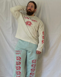 "ASCENSION" - Oversized Boxy Longsleeve Tee - Cleric White