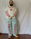 "ASCENSION" - Relaxed Sweatpants - Cold Blue