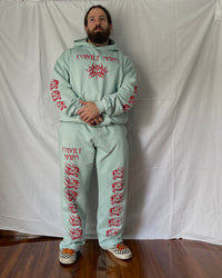 "ASCENSION" - Oversized Hoodie - Cold Blue
