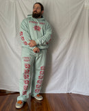 "ASCENSION" - Relaxed Sweatpants - Cold Blue
