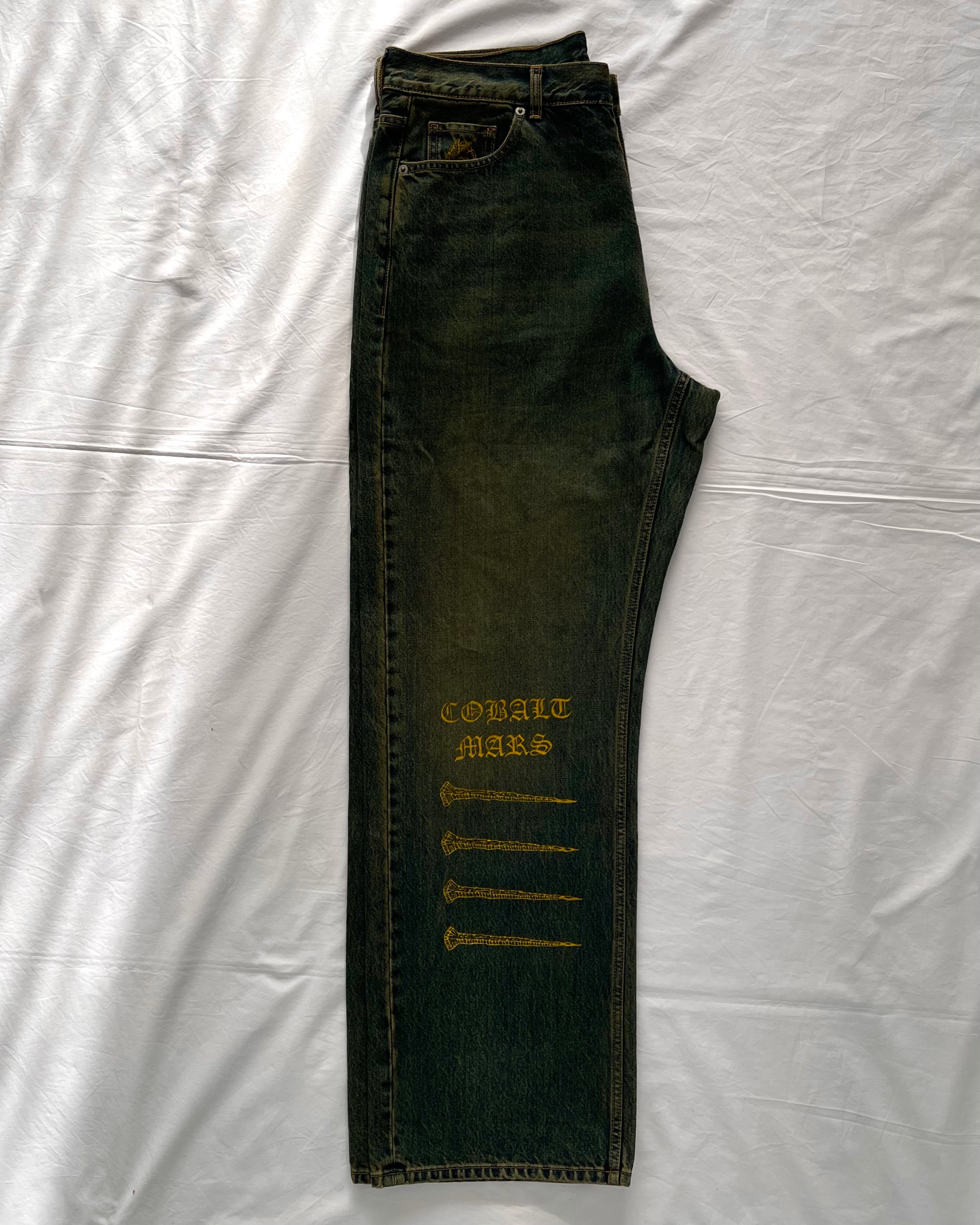 "Forget Me Not" - Faded Burn Storm Loose Jeans