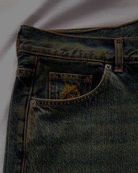 "Forget Me Not" - Faded Burn Storm Loose Jeans