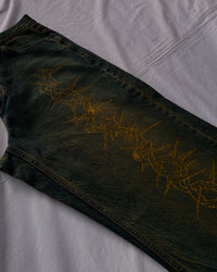 "Forget Me Not" - Faded Burn Storm Loose Jeans