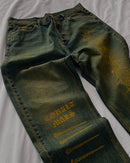 "Forget Me Not" - Faded Burn Storm Loose Jeans