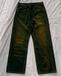 "Forget Me Not" - Faded Burn Storm Loose Jeans