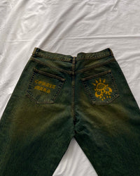 "Forget Me Not" - Faded Burn Storm Loose Jeans