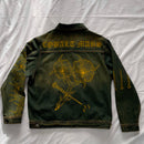 "Forget Me Not" - Faded Burn Storm Relaxed Denim Jacket