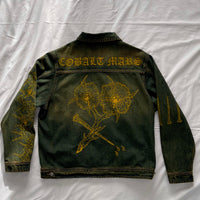 "Forget Me Not" - Faded Burn Storm Relaxed Denim Jacket