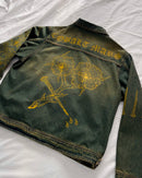 "Forget Me Not" - Faded Burn Storm Relaxed Denim Jacket