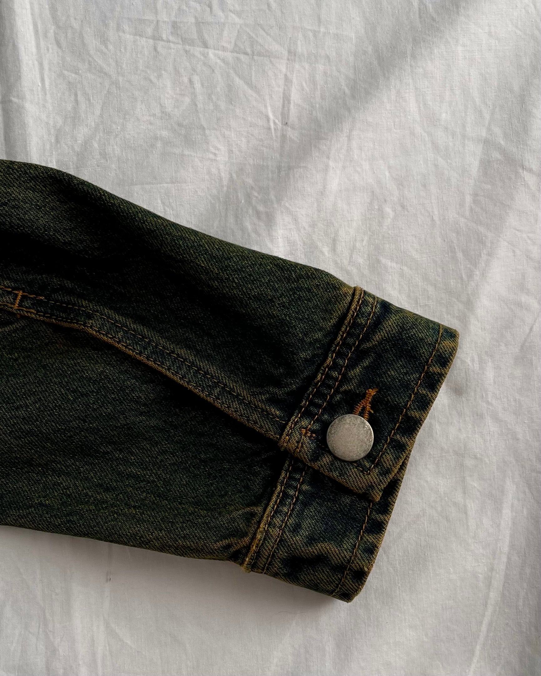 "Forget Me Not" - Faded Burn Storm Relaxed Denim Jacket