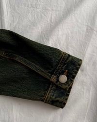 "Forget Me Not" - Faded Burn Storm Relaxed Denim Jacket