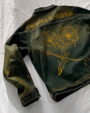 "Forget Me Not" - Faded Burn Storm Relaxed Denim Jacket