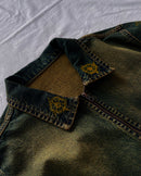 "Forget Me Not" - Faded Burn Storm Relaxed Denim Jacket