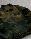 "Forget Me Not" - Faded Burn Storm Relaxed Denim Jacket