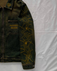 "Forget Me Not" - Faded Burn Storm Relaxed Denim Jacket