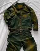 "Forget Me Not" - Faded Burn Storm Relaxed Denim Jacket