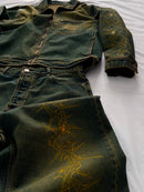 "Forget Me Not" - Faded Burn Storm Loose Jeans