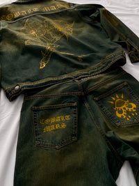 "Forget Me Not" - Faded Burn Storm Loose Jeans