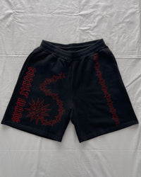 "UNBOUND" - Relaxed Sweatshorts - Vintage Black