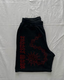 "UNBOUND" - Relaxed Sweatshorts - Vintage Black