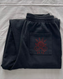 "UNBOUND" - Baggy Sweatpants - Vintage Black