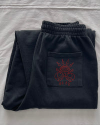 "UNBOUND" - Baggy Sweatpants - Vintage Black