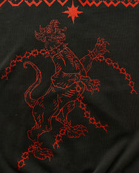 "UNBOUND" - Oversized Zipped Hoodie - Vintage Black